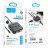  Кабель-переходник Hoco HB37 Type-C на HDMI/USB3.0/USB2.0/RJ45/USB-C 0.2м черный
