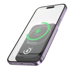 Powerbank с беспроводной зарядкой MagSafe Borofone BJ63 5000mAh USB-C 18W/20W черный