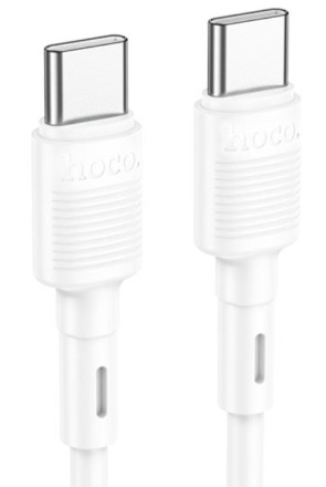  Usb Кабель-зарядка Type-C на Type-C Hoco X83 3A 60W 1м силиконовый белый