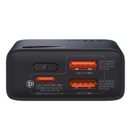  Powerbank Baseus Adaman2 10000mAh 2USB/1USB-C 30W (PPAD040101) черный