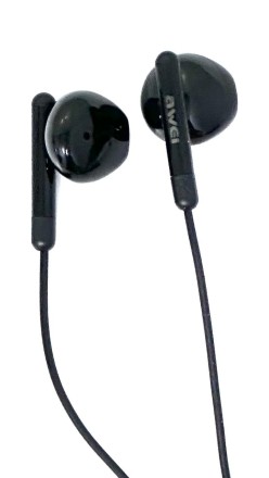  Стереонаушники Awei PC-6T с микрофоном Type-C 1.2м черные
