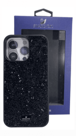  Накладка для i-Phone 14 Pro 6.1&quot; Swarovski чёрный