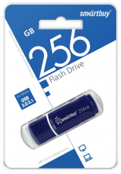 3.0 USB флеш накопитель Smartbuy 256 GB Crown Blue (SB256GBCRW-B)