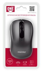 Мышь беспроводная Smartbuy ONE 378 USB/DPI 1600/3 кнопки/1AA серая (SBM-378AG-G)