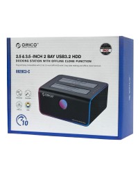 Док-станция для 2 HDD Orico 8828C3-C-BK 10Gbps USB-C черная
