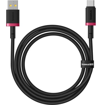  Usb Кабель-зарядка TYPE-C Baseus Dura Series 60W 2м (P10377802U01-03) черно-красный