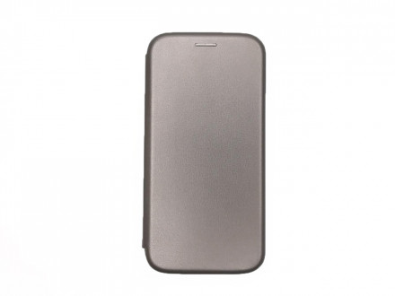  Чехол-книжка Samsung Galaxy A12 Fashion Case кожаная боковая серая