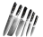  Набор Кухонных Ножей 6 шт. из Дамасской Стали Spetime Damascus 6-Pieces Kitchen Knife Set черный