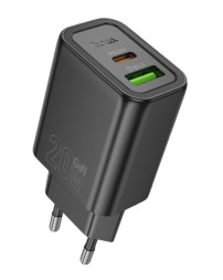 Сетевое зар. устр. Hoco N61 1USB/1С PD/QC3.0 3A 20W черное