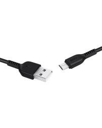 Usb Кабель-зарядка Micro Hoco X20 Flash 2.4A 1м силиконовый черный