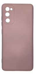 Накладка для Samsung Galaxy S20FE Silicone cover без логотипа пудро