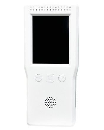  Портативная ручная метеостанция (температура/влажность/уровень CO2, HCHO, TVOC) Air Detector белая