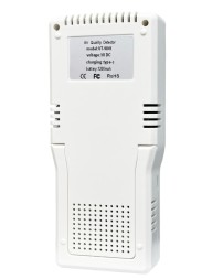 Портативная ручная метеостанция (температура/влажность/уровень CO2, HCHO, TVOC) Air Detector   белая