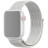Сменный браслет для Apple Watch 38-40mm ткань липучка белый