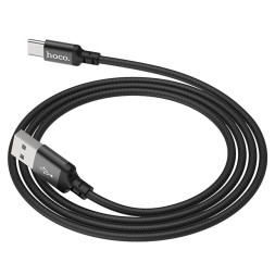 Usb Кабель-зарядка Type-C Hoco X14 Times speed 2.4A 2м в тканевой оплетке черный