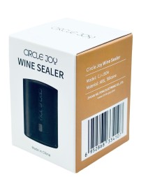 Вакуумная пробка для вина Circle Joy CJ-JS04 черная