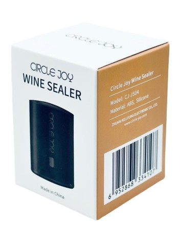  Вакуумная пробка для вина Circle Joy CJ-JS04 черная