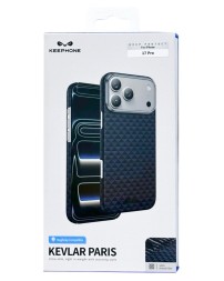 Накладка для i-Phone 17 Pro Keephone Kevlar Paris MagSnap синий