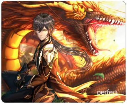  Perfeo Коврик для компьютерной мыши "Anime", Рис.7 (340*280*4 мм), ткань+резиновое основание