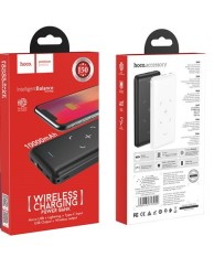 Powerbank с беспроводной зарядкой Hoco J50 10000mAh 1USB+1C+Lightning+Micro черный