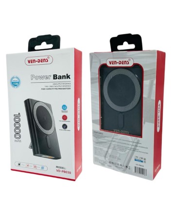  Powerbank магнитный с MagSafe Ven-Dens PB030 10000mAh USB-C 15W/20W синий