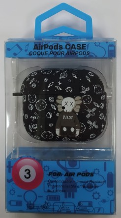  Силиконовый светящийся в темноте чехол для AirPods 3 Luxo Kaws рисунок №4