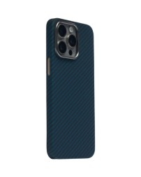 Накладка для i-Phone 15 Pro Keephone Kevilar Magsafe синий