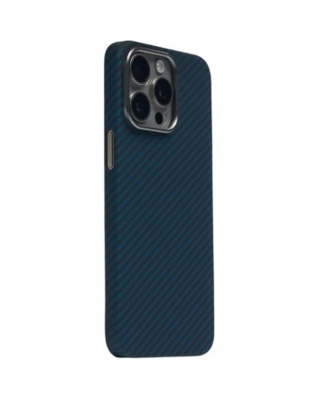  Накладка для i-Phone 15 Pro Keephone Kevilar Magsafe синий