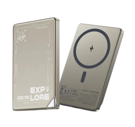  Powerbank с беспроводной зарядкой Wiwu Ultra-Thin Wi-P019 5000mAh 1USB-C титан