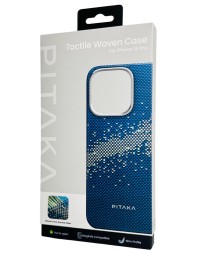 Накладка для i-Phone 16 Pro 6.3" Pitaka StarPeak Tactile Woven case (Milky way galaxy)