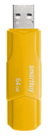  USB флеш накопитель Smartbuy 64GB Clue Yellow (SB64GBCLU-Y)