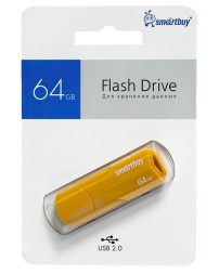 USB флеш накопитель Smartbuy 64GB Clue Yellow (SB64GBCLU-Y)