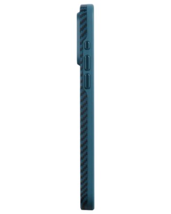  Накладка для i-Phone 15 Pro 6.1&quot; Pitaka MagEZ Case Pro 4 Protective Yet Slim синий, кевлар(арамид)
