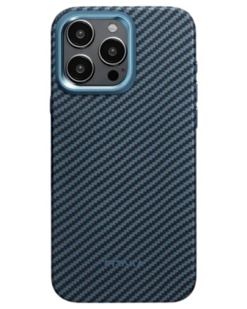  Накладка для i-Phone 15 Pro 6.1&quot; Pitaka MagEZ Case Pro 4 Protective Yet Slim синий, кевлар(арамид)