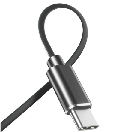  Стереонаушники Awei TC-7 с микрофоном Type-C 1.2м черные