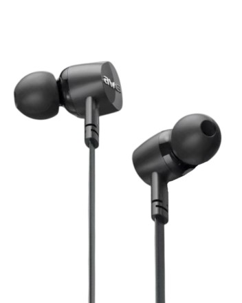  Стереонаушники Awei TC-7 с микрофоном Type-C 1.2м черные