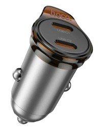 Автомобильное заряд. устр. Hoco NZ16B 2C 45W серый