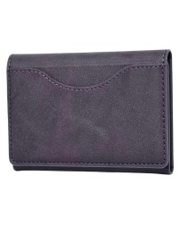Кожаный чехол-бумажник Leather Wallet с MagSafe для Apple i-Phone сиреневый
