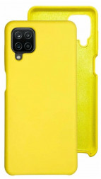 Накладка для Samsung Galaxy A12 Silicone cover желтая