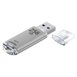 3.0 USB флеш накопитель Smartbuy 256 GB V-Cut Silver (SB256GBVC-S3)