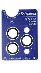 Защитное стекло Remax i-Phone 16 Pro/16 Pro Max на линзы камеры серое