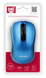 Мышь беспроводная Smartbuy ONE 378AG USB/DPI 1600/3 кнопки/1AA (SBM-378AG-B) синяя