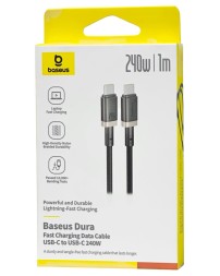 Кабель-зарядка Type-C на Type-C Baseus Dura Series 240W 1м (P10377803U03-00) черно-золотистый