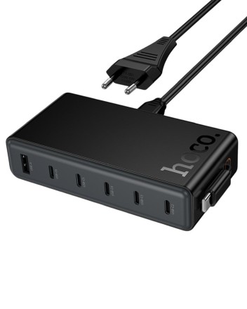  Сетевое зар. устр. Hoco C151A 1USB/5C 50W черное