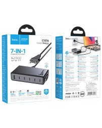 Сетевое зар. устр. Hoco C151A 1USB/5C 50W черное