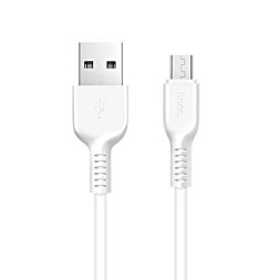 Usb Кабель-зарядка Micro Hoco X20 Flash 2.4A 2м силиконовый белый