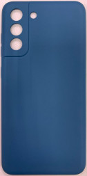 Накладка для Samsung Galaxy S20FE Silicone cover без логотипа темно-синяя