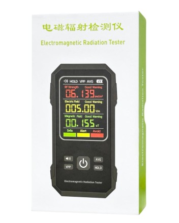  Измеритель электромагнитного поля (электрическое/магнитное поле) Electromagnetic Tester VT-ER1 белый