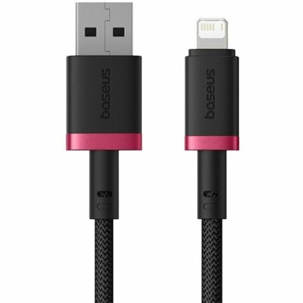  Usb Кабель-зарядка Lightning Baseus Dura Series 2.4A 2м (P10377801U01-03) красно-черный