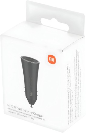  Автомобильное зар. устр. Xiaomi Car Charger 37W 2USB GDS4147GL/CC06ZM черное